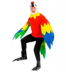 Papagei Papageikostüm bunter Vogel Vogelkostüm Federkleid Pardiesvogel
