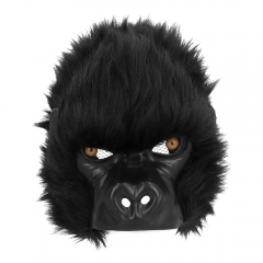 Gorilla Affenmaske Affe Gorillamaske schwarz Tiermaske