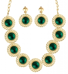 Renaissance Schmuck Kette u. Ohrringe Königin Schloss