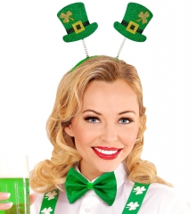 St. Patricks Day Irland Party-Set Haarreif Zylinder und Fliege