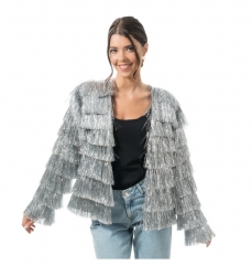 Silberne Jacke goldene Jacke Lamettajacke Flitterjacke