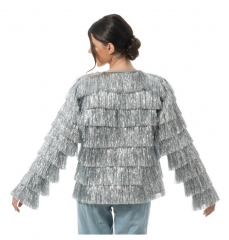 Silberne Jacke goldene Jacke Lamettajacke Flitterjacke
