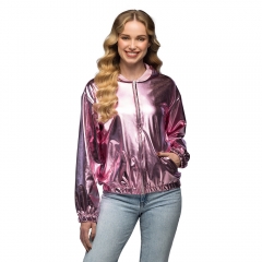 Jacke Rave im Metallic Look Festival Festivalbekleidung silber gold