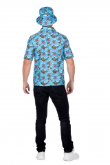 Hawaiihemd Festivalhemd Anglerhut Eimerhut Partyhemd Palmen