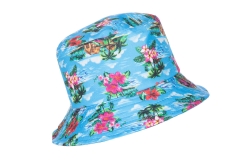 Hawaiihemd Festivalhemd Anglerhut Eimerhut Partyhemd Palmen