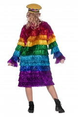 Lamettajacke Regenbogen Partyjacke Festival Konzert Reality