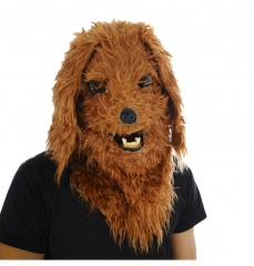 Hundemaske Hund Dog Zottelhund Hundekostüm