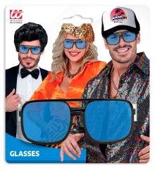 Partybrille blaue Gläser gelbe Gläser Fahrradbrille Festival Reality