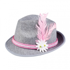 Trachtenhut Edelweiß Blau oder Rosa Bayrischer Abend Volksfest