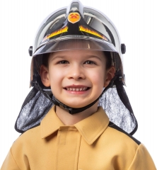 Feuerwehr Feuerwehrhelm sportlich, chrom für Kinder u. Erwachsene