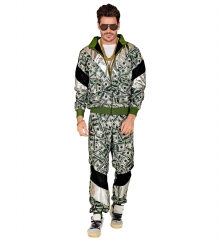 Dollar Trainingsanzug Jogginganzug Partyanzug Geldanzug Proll Macho