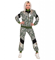 Dollar Trainingsanzug Jogginganzug Partyanzug Geldanzug Proll Macho