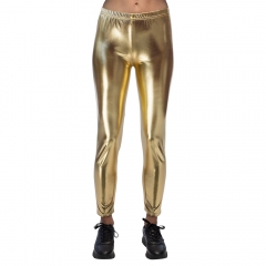 Metalic Leggings viele Farben glänzend Stretchhose Festival Glanzhose