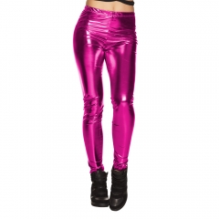 Metalic Leggings viele Farben glänzend Stretchhose Festival Glanzhose