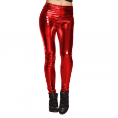 Metalic Leggings viele Farben glänzend Stretchhose Festival Glanzhose