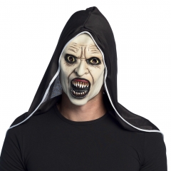 Nonne Horror Nonne Screaming Halloweenmaske mit Kapuze Horror