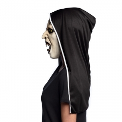 Nonne Horror Nonne Screaming Halloweenmaske mit Kapuze Horror
