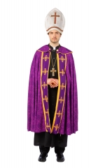 Bischof Bischofumhang lila Nikolaus Robe Priester Geistlicher