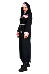 Nonne Halloweenkostüm Horrornonne blutiges Nonnenkostüm Halloween