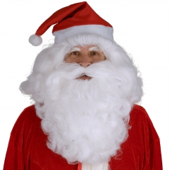Nikolaus Weihnachtsmann Nikolausbart Perücke Santa Claus HANDGEMACHT