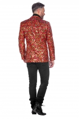 Weihnachtssakko Paillettensakko Weihnachtsjacke festlich Reality