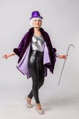 Paillettenponcho Jacke Umhang Cape Edel Elegant Poncho Gala Show