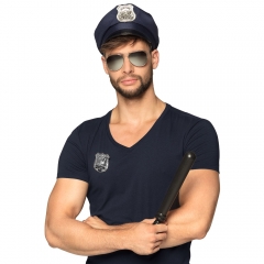 Polizei Polizei-Set mit Polizeimütze,Polizeibrille, Polizeiabzeichen.......