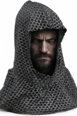 Ritter Mittelalterliche Ritterhaube de Luxe Mittelaltermarkt