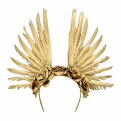 Diadem Halo Krone Stella Strahlendiadem Blumen gold Cosplay Event Göttin Engel