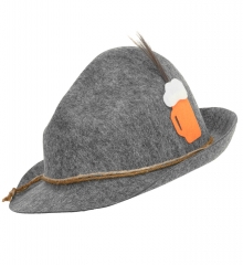 Trachtenhut Bierhut Bayrischer Hut mit Bierkrug Seppel Party Bierparty