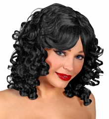 Sexy Lockenperücke Damenperücke lockig gewellt schwarz blond braun