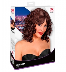 Sexy Lockenperücke Damenperücke lockig gewellt schwarz blond braun