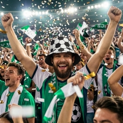 Fußball Fußballhut Fußball-Fan Sonnenhut Partyhut Fischerhut Eimerhut