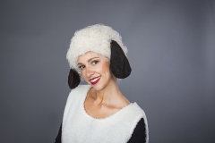 Perücke Schaf mit Ohren Lämmchen Lamm schwarzes Schaf