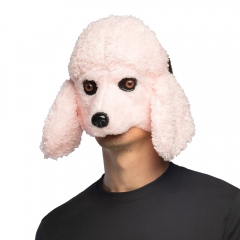 Hund Rosa Pudel Maske Hundemaske Pudelmaske