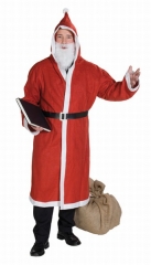 Nikolausmantel Plüsch Santa Claus Weihnachtsmannmantel Verkleidung