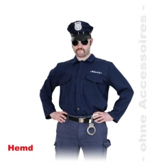 Polizei Polizist Polizeihemd Karneval Faschingskostüm Mottoparty