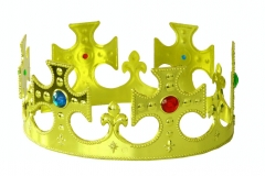 Goldene Krone mit bunten Steinen König Kaiser Prinz