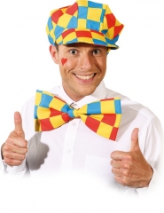Mütze mit Schleife Clown Fasching Mottoparty Karneval Accessoire