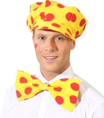 Mütze mit Schleife Clown Fasching Mottoparty Karneval Accessoire