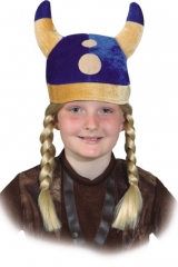Wikingermütze Zubehör Wikinger Kinderhut Kopfbedeckung Kinderfasching