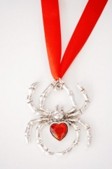 Spinnen Kette Karneval Fasching Halloween Modeschmuck