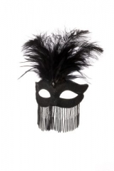Maske Venedig mit Perlen Maskenball Fasching Karneval