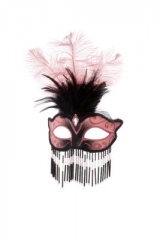 Maske Venedig mit Perlen Maskenball Fasching Karneval