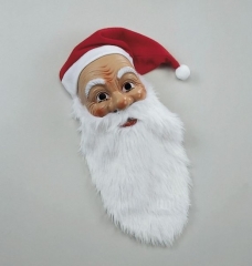 Nikolaus Weihnachtsmann Santa Claus Maske mit Mütze u. Bart