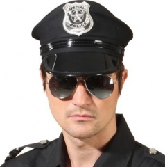 Polizei Brille verspiegelt Accessoires Fasching Kostümfest Zubehör