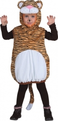 Tiger Weste mit Kapuze Kinderkostüm Gr. 104 Tierkostüm Faschingskostüm