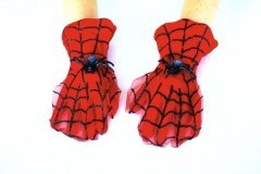 Handschuhe Spinnengewebe Spider Fasching Karneval