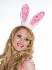 Orl Zubehör zum Kostüm Hase in braun Karneval Fasching Ohren Nase