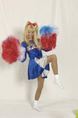 Cheerleader Kostüm Pompons Karneval Fasching Party